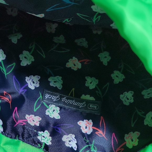 Lug Jumping Jack Drawstring Backpack In Lime Green - Picture 5 of 7